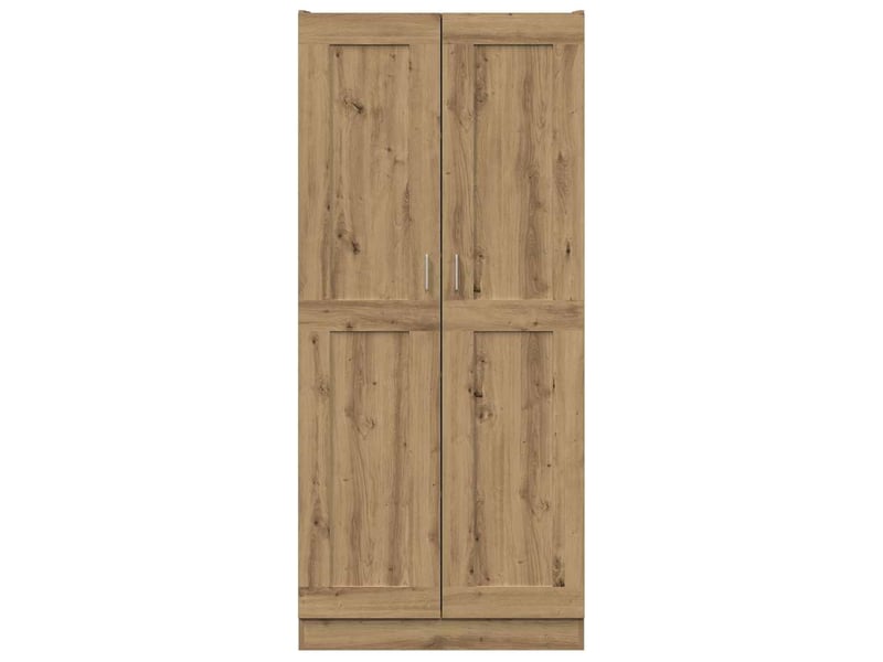 Buffet haut, meuble de rangement chêne artisanal 82,5x30,5x185 cm bois d'ingénierie - Conforama C