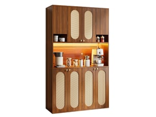 Buffet 8 porte(s) <strong>WISHDOR</strong> <strong></strong> - 106 cm coloris naturel