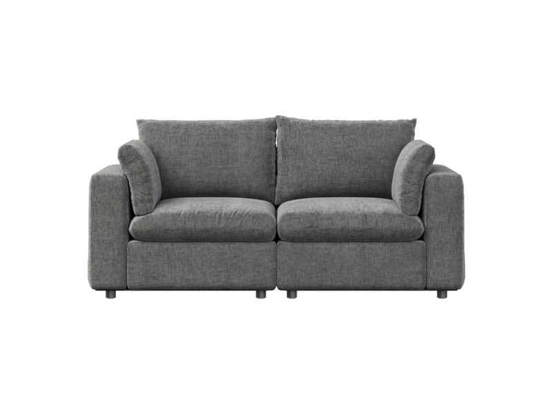 Canapé 180x91x83 cm modulaire bois gris  - Conforama A