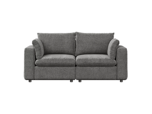Canapé 180x91x83 cm modulaire bois gris
