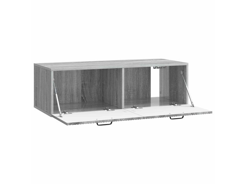  Meuble tv - banc tv - meuble de rangement mural sonoma gris 98 x 41 x 30 cm bois d'ingénierie  - Conforama E