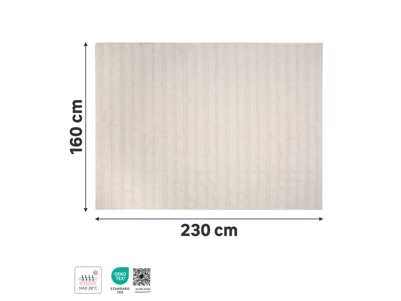  Tapis intérieur coton uni cotty, l.160 x l.230 cm  - Conforama B
