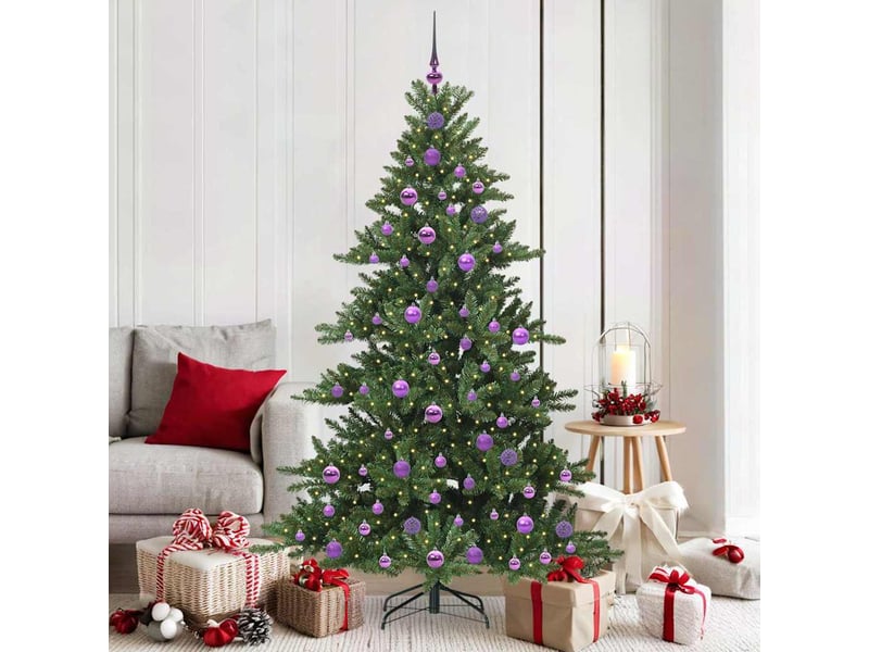 Sapin de noël artificiel, arbre de noël à branches articulées vert 180 cm shl5422 - Conforama B