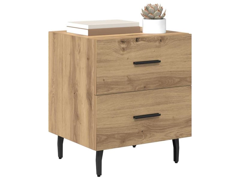 Table de chevet - cabinet de chevet - table de nuit 2 pc chêne artisanal 40 x 35 x 47,5 cm - Conforama B