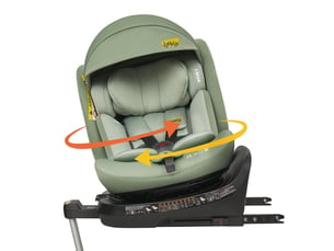 Siège auto bébé jovikids i-size r129 isofix, pivotant 360°, 40-150 cm, inclinable