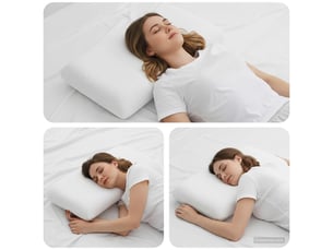 Oreiller, coussin de sommeil 60 x 40 x 13 cm moyen blanc cf55925