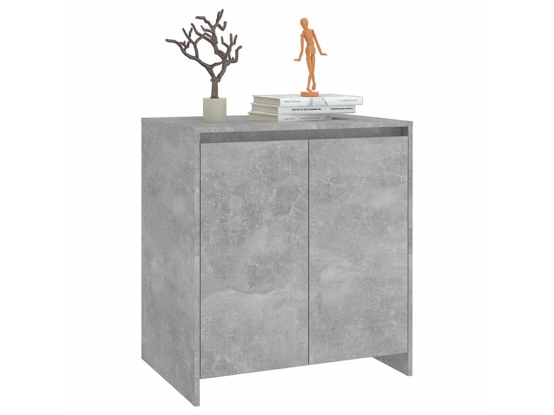  Buffet - bahut - meuble de rangement gris béton 70x41x75 cm bois d'ingénierie  - Conforama D