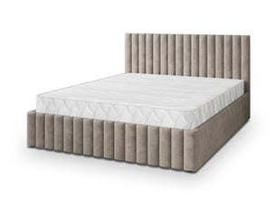 Lit coffre 160x200 cm <strong>MASSENO</strong>  <strong></strong> coloris beige