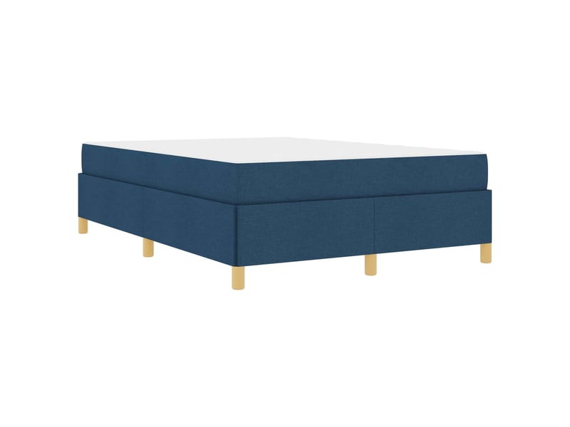 Lit double | lit adulte | cadre de lit avec matelas bleu 140x200 cm tissu  - Conforama E