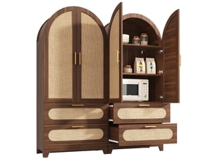 Armoire      CozyNest coloris marron largeur 40 cm