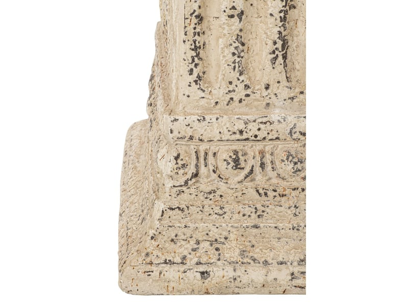  Sellette colonne antique oskar 75cm blanc cassé  - Conforama D