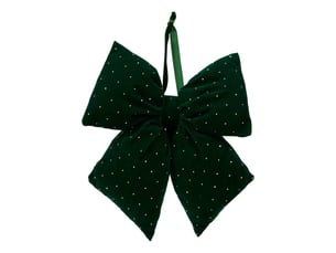Nœud de sapin matelassé vert 24 x 20 cm