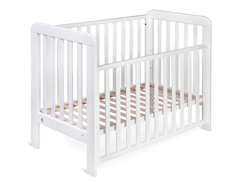 Yappylull - lit bébé 120x60 cm - blanc 4754010388608 - Conforama E