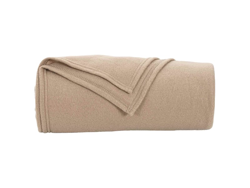  Plaid canapé camel 200x150 cm 0.45 kg polaire  - Conforama D