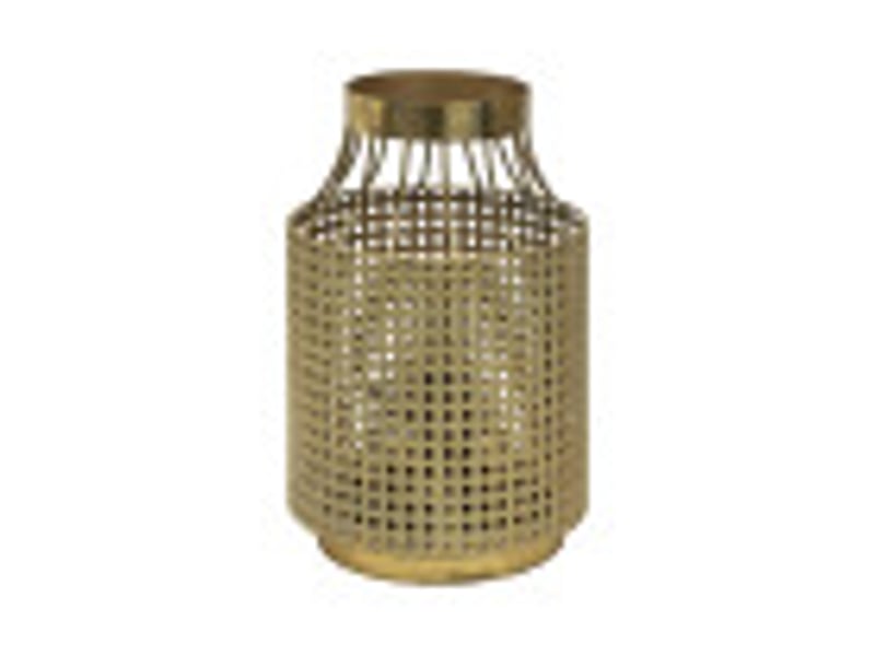  Fabrilamp vizela lampe à poser doré vieilli, corps décoratif en métal ajouré, 1 x e27, 31 cm 223371029 - Conforama B