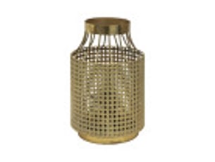 Fabrilamp vizela lampe à poser doré vieilli, corps décoratif en métal ajouré, 1 x e27, 31 cm