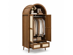 Armoire     VIVRYN  coloris bicolore largeur 80 cm