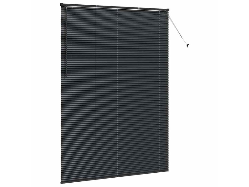  Store vénitien, store de fenêtre noir 220 x 155 cm 25 mm aluminium cf48157  - Conforama E