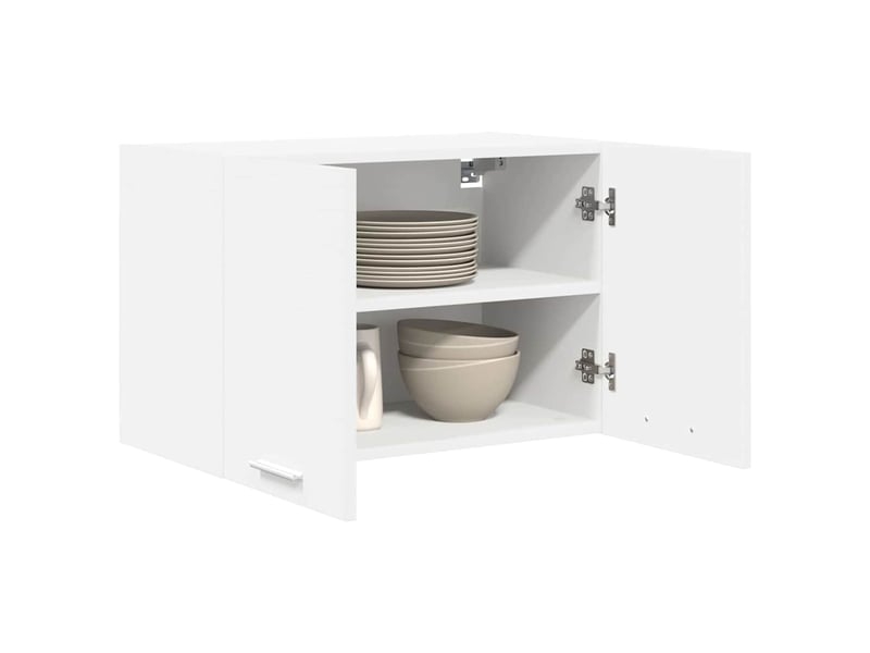  Meuble de rangement cuisine, armoire suspendue 2 pcs blanc bois d'ingénierie shl6010  - Conforama C