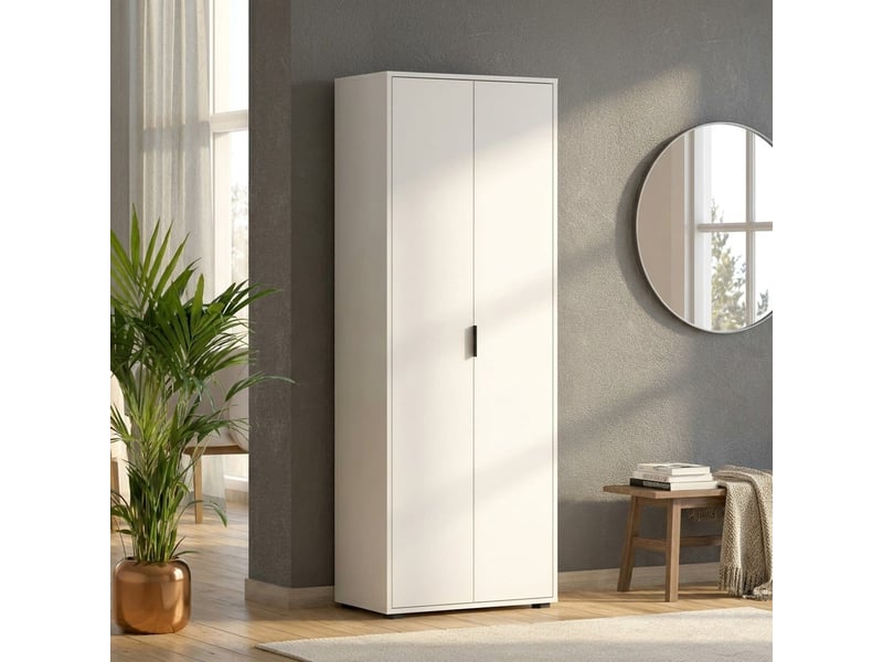  Armoire dressing 2 portes avec étagères jolly  - Conforama B