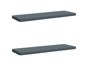 Lot de 2 coussins de banc, coussins d'assise vught 100 % polyester bleu cf57833