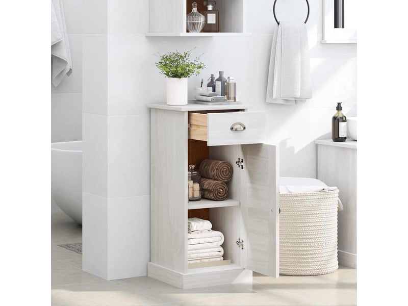 Armoire de salle de bain, cabinet de salle de bain avec tiroir vigo marron et marron miel cf65038 - Conforama D