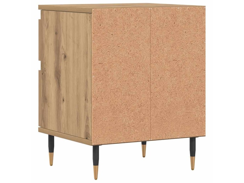  Table de chevet - cabinet de chevet - table de nuit chêne artisanal 40x35x50 cm bois d’ingénierie  - Conforama E
