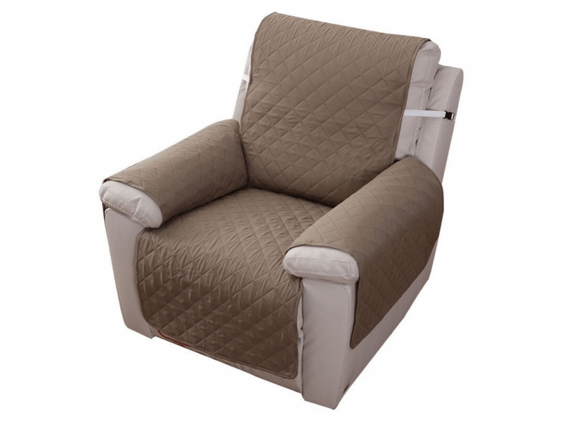  Housse fauteuil relax 1 place, housse de canapé protecteur inclinable imperméable pour chambre kaki 55 x 200 cm  - Conforama A