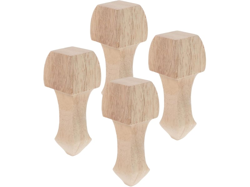  4 pièces meubles bois massif sculptés pour table basse chevet salle de bain de table bois meuble  - Conforama A