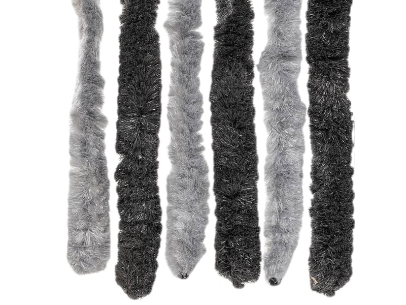  Rideau anti-mouches, moustiquaire gris et noir 90x200 cm chenille cf43550  - Conforama E