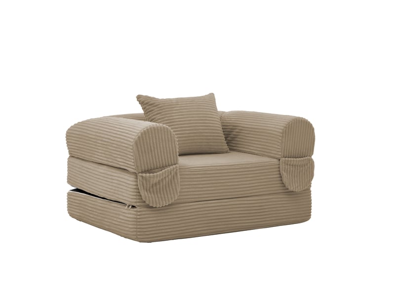  Canapé convertible, canapé-lit, 1 place, en velours tricoté, pour salon, chambre, mobilier pour espace de vie, appartement  - Conforama D