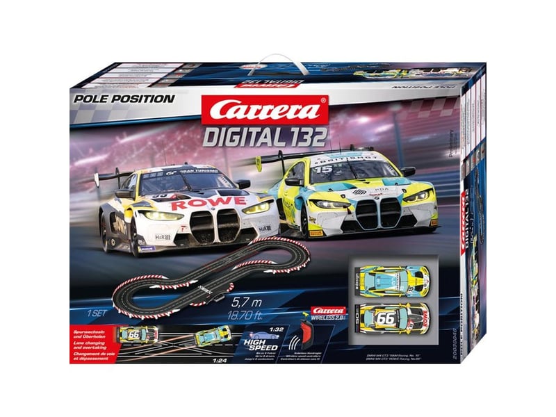  Circuit slot digital 1 32 pole position 5,7 m 2 voitures bmw m4 gt3 20030046 - Conforama A