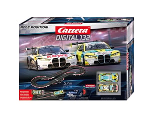 Circuit slot digital 1 32 pole position 5,7 m 2 voitures bmw m4 gt3