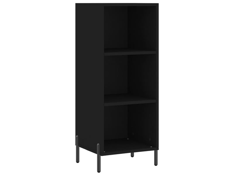  Buffet - bahut - meuble de rangement noir 34,5x32,5x90 cm bois d'ingénierie  - Conforama A