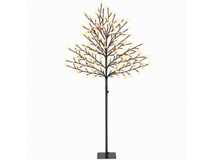 Arbre à led cerisier h. 150 cm 160 leds blanc chaud ou multicolore 11 modes