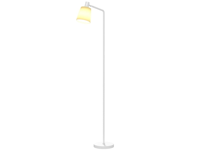  Lampadaire led à intensité variable avec 3 températures de couleur (3000k-6500k), abat-jour pivotant, ampoule e27 blanche  - Conforama A