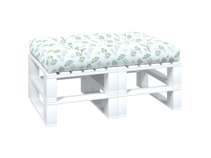  Coussin de palette, coussin de chaise, coussin de canapé à motif de feuilles 120x80x12 cm tissu cf55263  - Conforama C