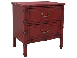 Table de chevet en bois rouge 60x40x60 cm h