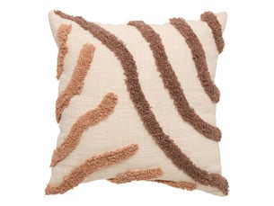 Coussin hawki carré 40x40cm marron