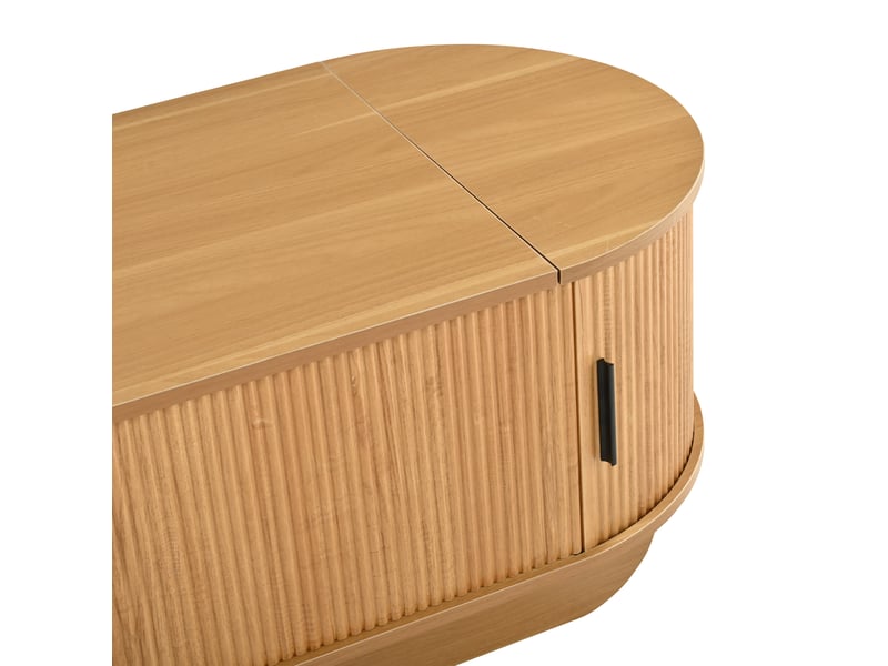  Table basse relevable 110x50x42 cm avec rangement mdf couleur bois  - Conforama E