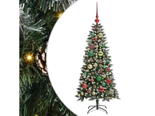 Sapin de noël artificiel, arbre de noël vert 120 cm pvc, plastique et acier shl1215