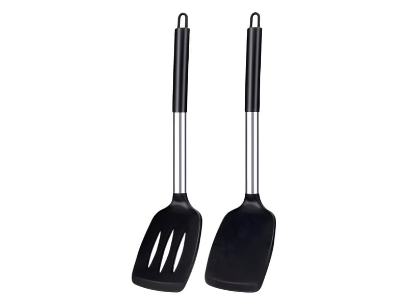 Lot de 2 spatules en silicone solides – sans bpa, résistantes à la chaleur élevée - Conforama A