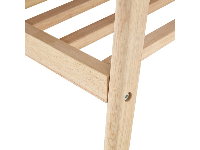  Table basse à 2 niveaux avec rangement accessible pour salon, chambre ou bureau en bois naturel  - Conforama D