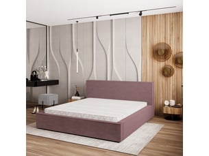 Lit coffre 120x200cm <strong>MASSENO</strong>  <strong></strong> coloris violet