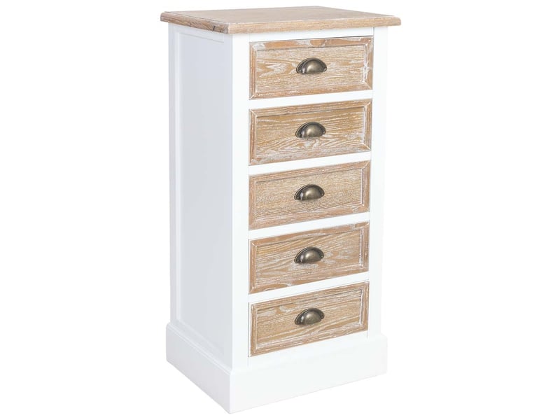 Commode en bois marron 45x35x90 cm h - Conforama A