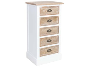 Commode en bois marron 45x35x90 cm h