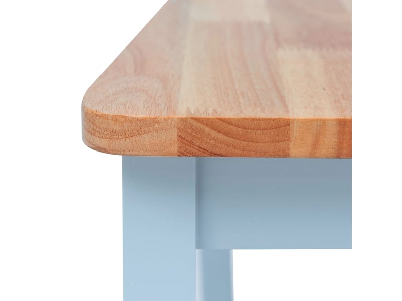  Lot de 6 chaises de salle à manger cuisine style simple gris et bois clair bois d'hévéa massif cds022433  - Conforama E