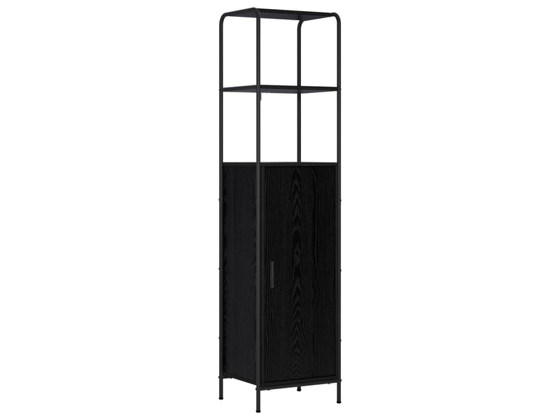  Haut armoire, armoire de rangement chêne noir 40x33x161 cm bois d'ingénierie shl35471  - Conforama A