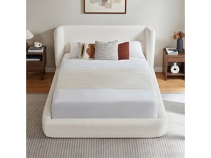 Lit 2 places 160x200 cm OOIILLEE coloris blanc