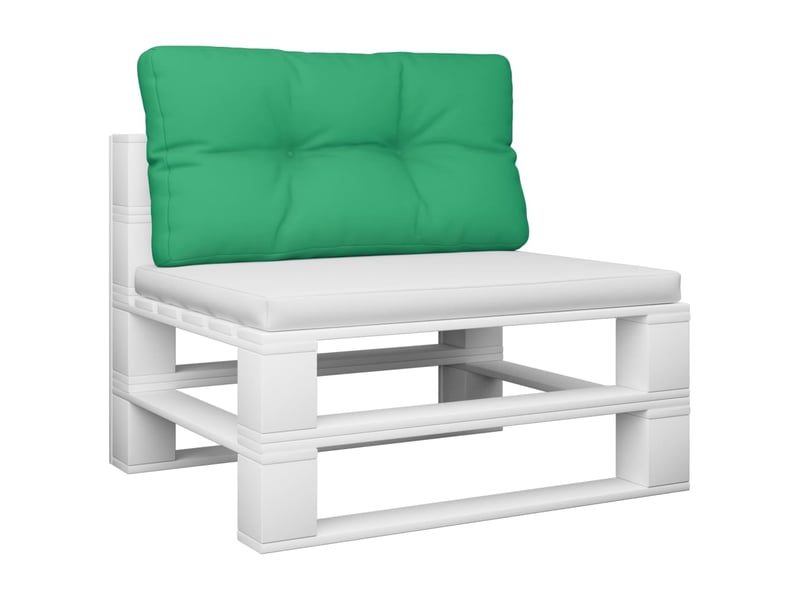  Coussin de palette, coussin de chaise, coussin de canapé vert 70x40x12 cm tissu cf55495  - Conforama C